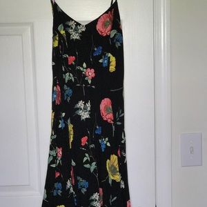 Black with florals sun dress